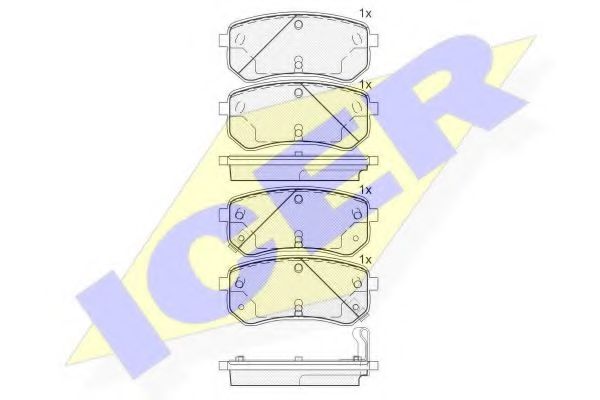 Тормозные колодки ICER 181710