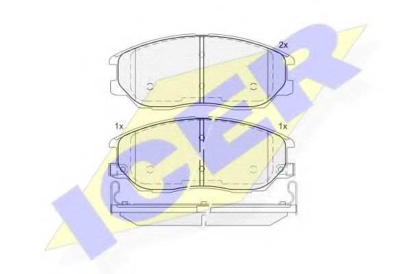 Тормозные колодки ICER 181714