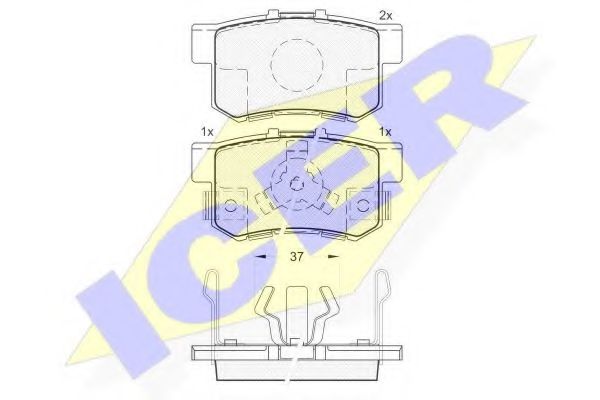 Тормозные колодки ICER 181718
