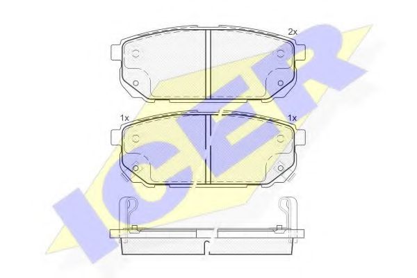Тормозные колодки ICER 181720