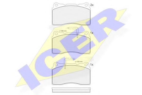 Тормозные колодки ICER 181730