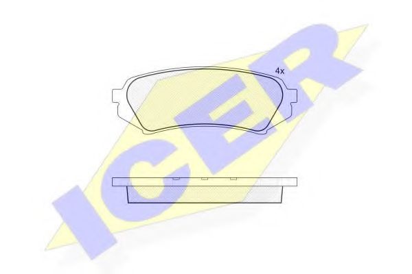 Тормозные колодки ICER 181734