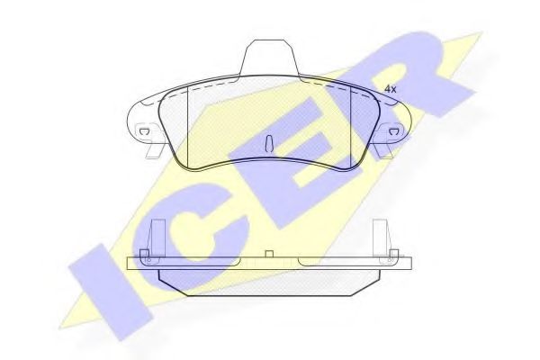 Тормозные колодки ICER 181735-204