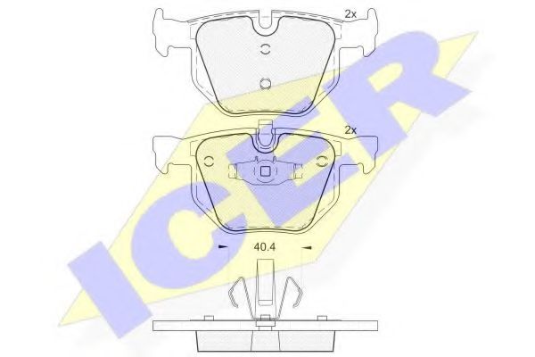 Тормозные колодки ICER 181739