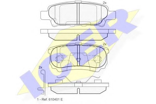 Тормозные колодки ICER 181746