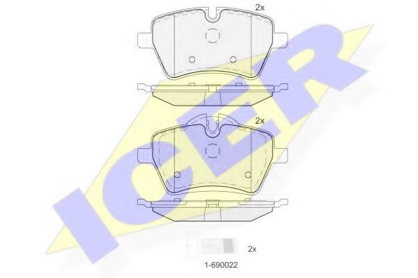 Тормозные колодки ICER 181756