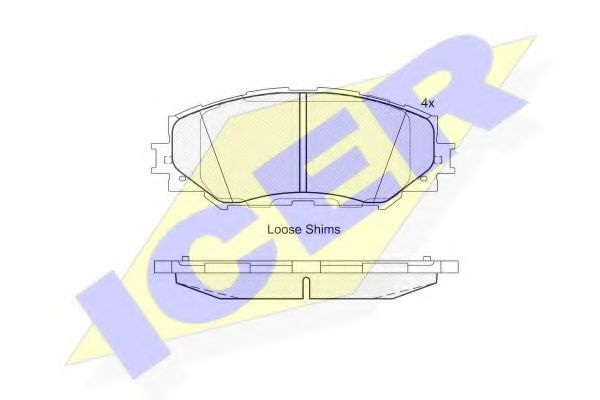 Тормозные колодки ICER 181760