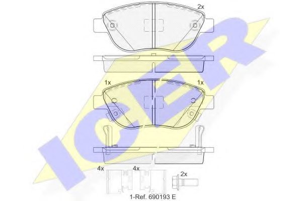 Тормозные колодки ICER 181809-203