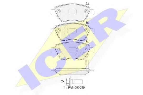Тормозные колодки ICER 181810