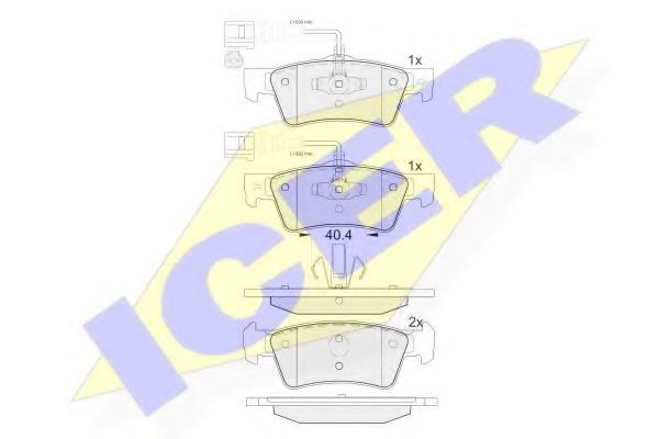 Тормозные колодки ICER 181815