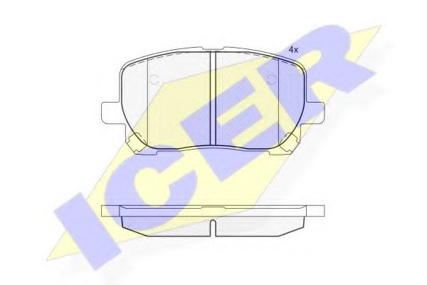 Тормозные колодки ICER 181820