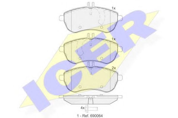 Тормозные колодки ICER 181821