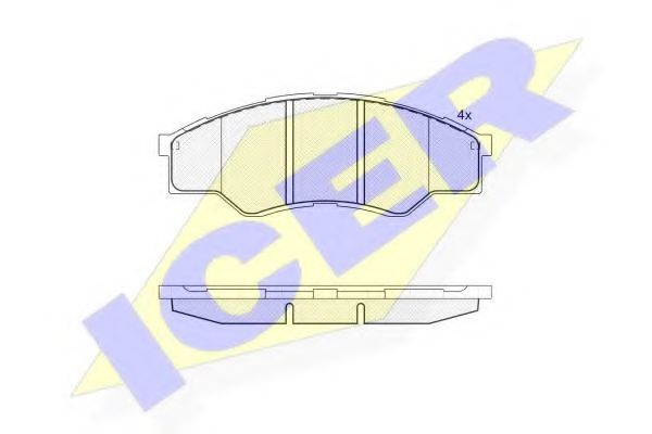 Тормозные колодки ICER 181824