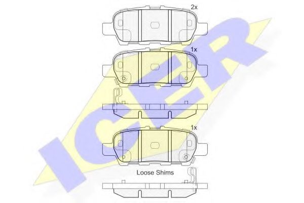 Тормозные колодки ICER 181901-203