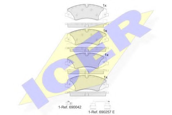 Тормозные колодки ICER 181957-203