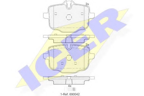 Тормозные колодки ICER 182005