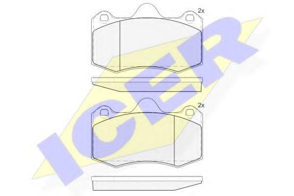Тормозные колодки ICER 182009