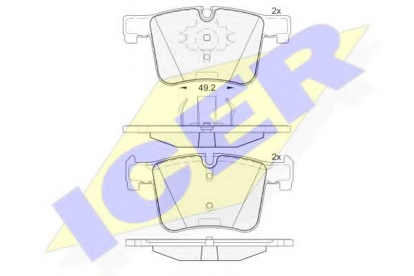 Тормозные колодки ICER 182020