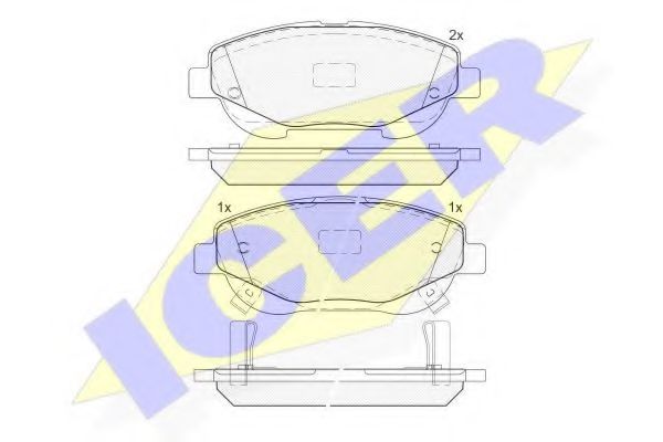 Тормозные колодки ICER 182022