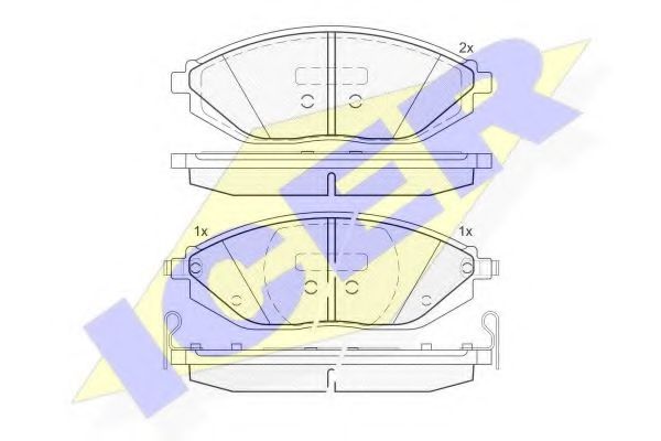 Тормозные колодки ICER 182023