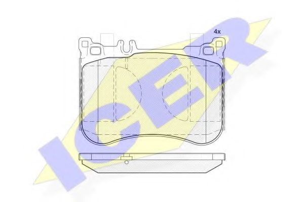 Тормозные колодки ICER 182080