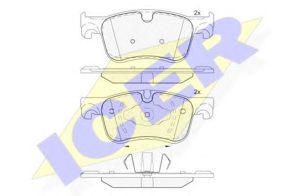 Тормозные колодки ICER 182158