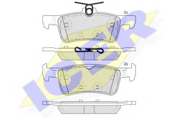 Тормозные колодки ICER 182174-208