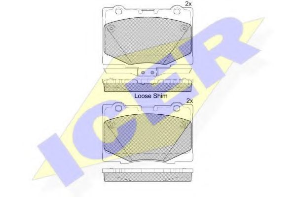Тормозные колодки ICER 182184