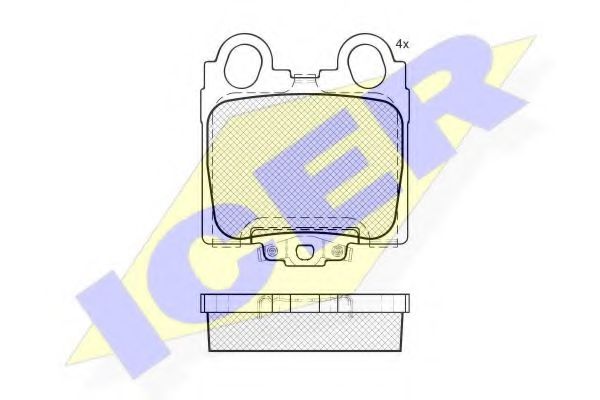 Тормозные колодки ICER 182208