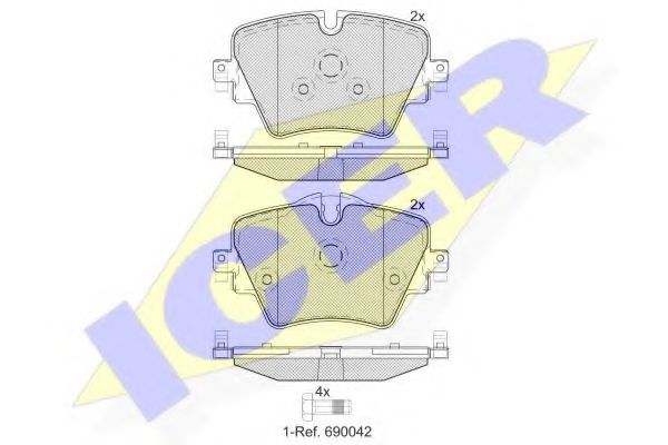 Тормозные колодки ICER 182216