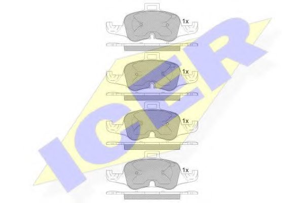 Тормозные колодки ICER 182233