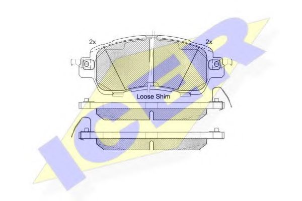Тормозные колодки ICER 182235