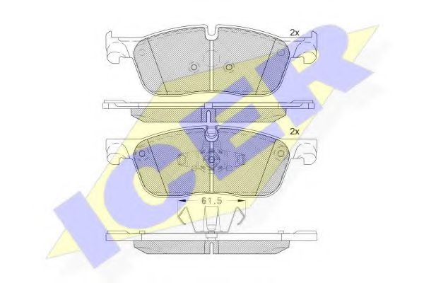 Тормозные колодки ICER 182236