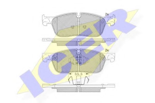 Тормозные колодки ICER 182236-203
