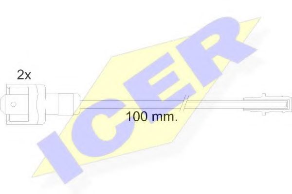 Датчик износа тормозных колодок icer 610010 E C