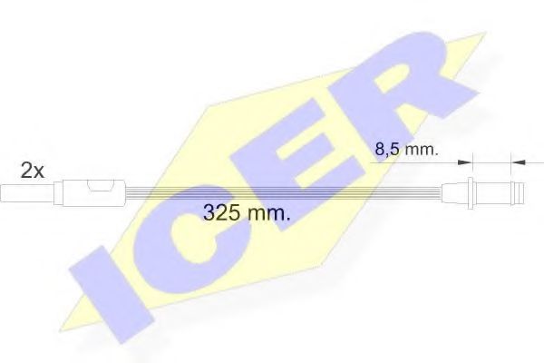 Датчик износа тормозных колодок icer 610184 E C