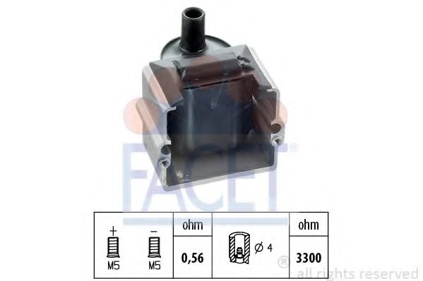 Катушка зажигания FACET 9.6059