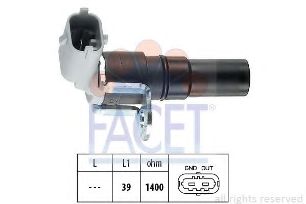 Датчик импульсов; Датчик импульсов, маховик FACET 9.0327