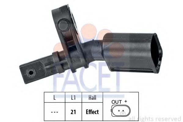 Датчик АБС FACET 21.0010