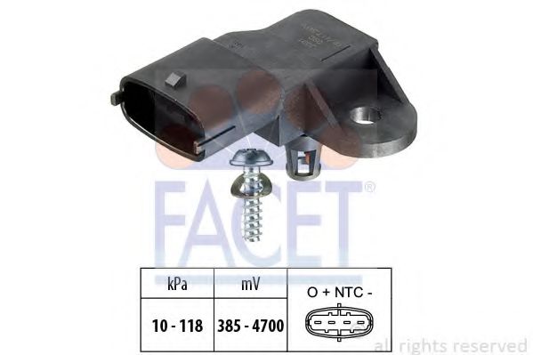 Датчик давления наддува FACET 10.3091