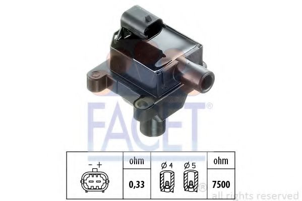 Катушка зажигания FACET 9.6287