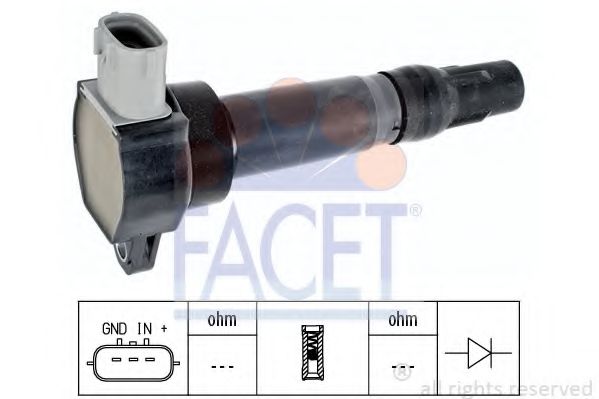 Катушка зажигания FACET 9.6405