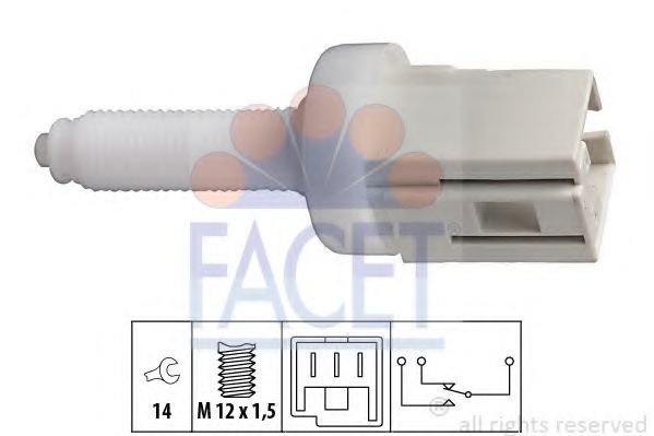 Выключатель стоп-сигнала FACET 7.1077