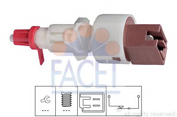 Выключатель, привод сцепления (Tempomat) FACET 7.1157
