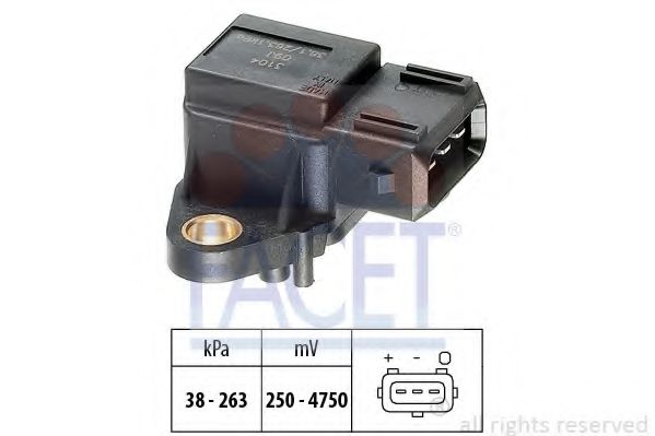Датчик давления наддува FACET 10.3104