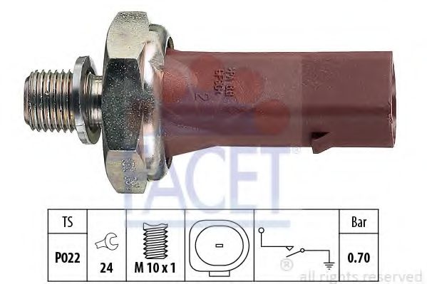 Датчик давления масла FACET 7.0132