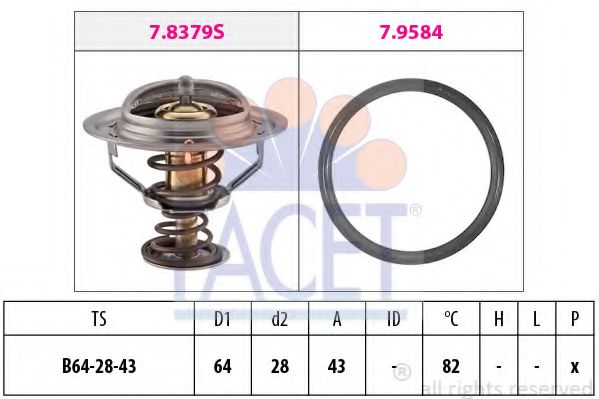 Термостат FACET 7.8649