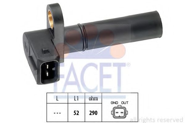 Датчик импульсов; Датчик импульсов, маховик FACET 9.0035