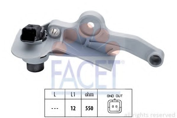 Датчик импульсов; Датчик импульсов, маховик FACET 9.0299