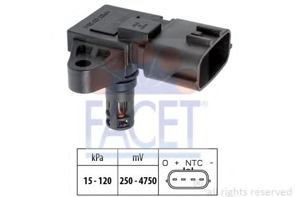 Датчик давления наддува FACET 10.3227
